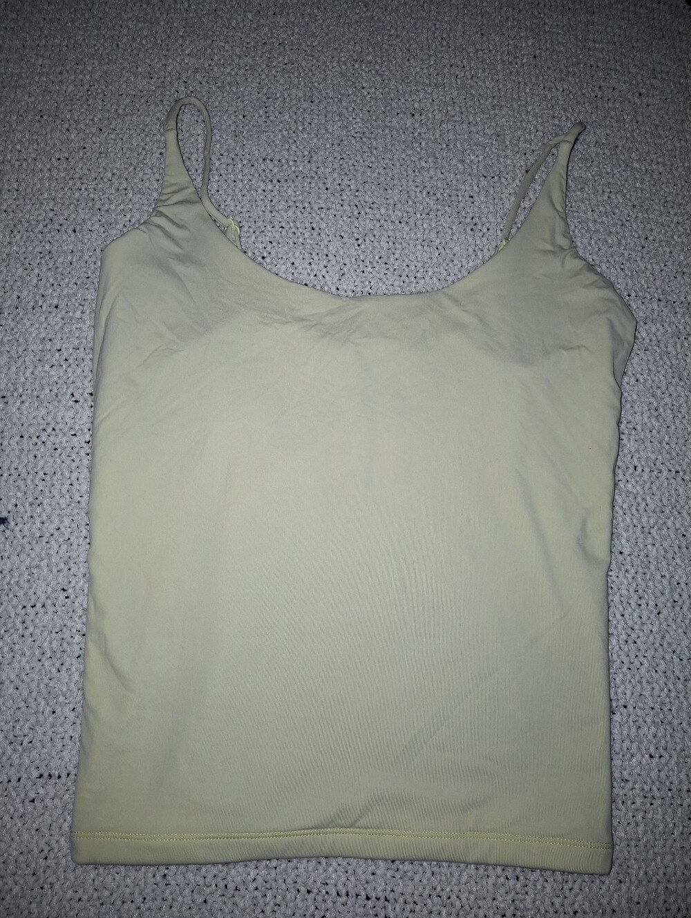 Women's Yellow Slim Fit Camisole Tank Top
